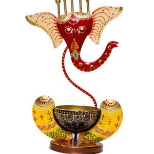 Metal Ganesha- Candle holder, Tealight Candle Holder