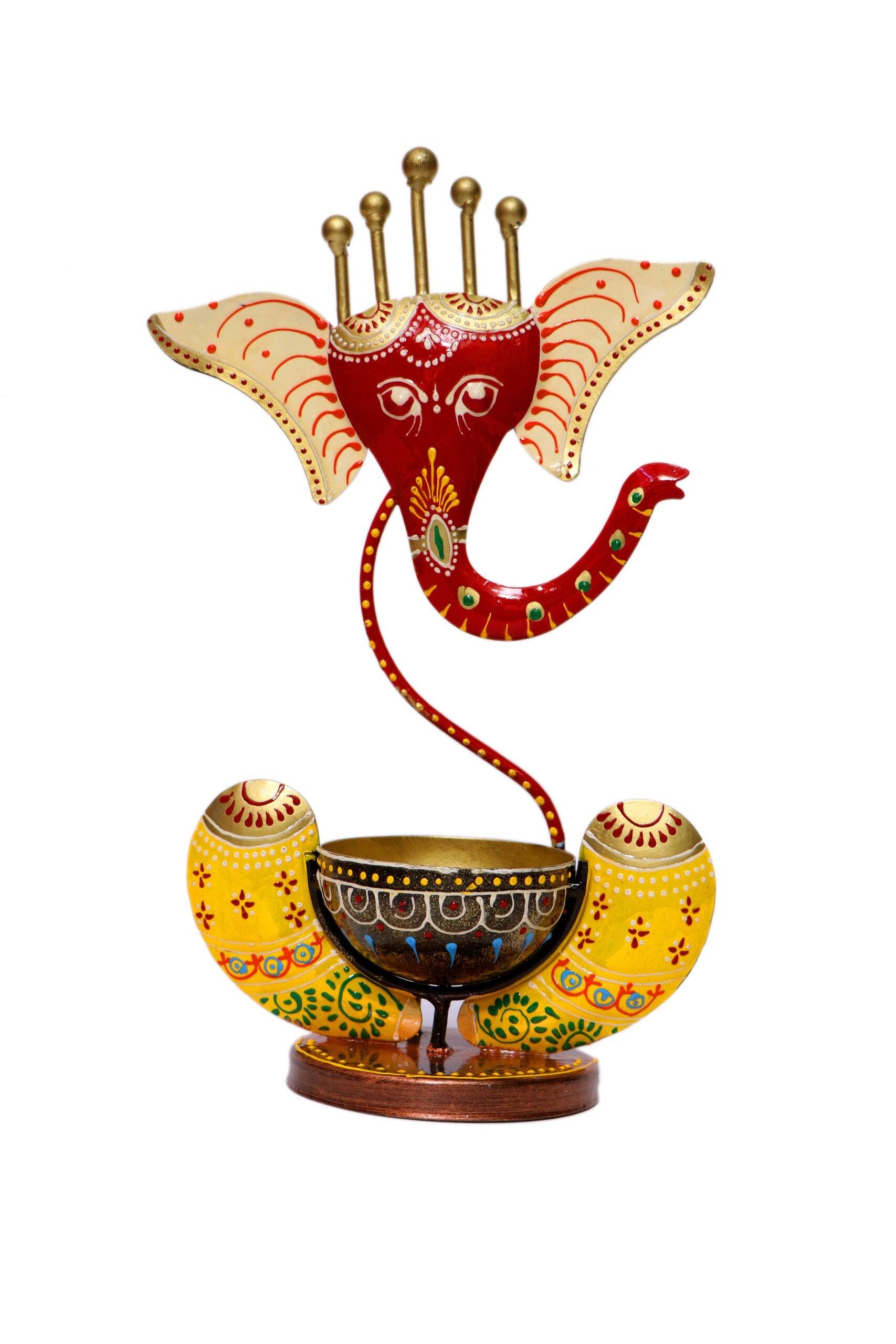 Metal Ganesha- Candle holder, Tealight Candle Holder